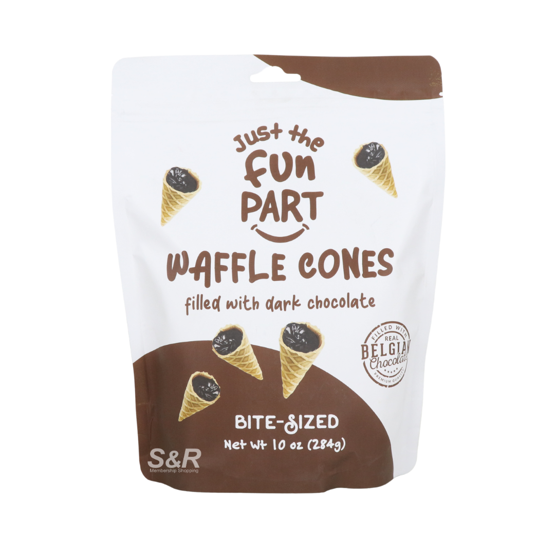Just the Fun Part Dark Chocolate Waffle Cones 284g